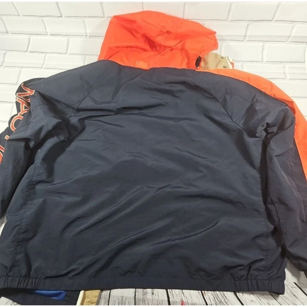 Nautica Men's Jacket Windbreaker Lightweight Full Zip w/ hidden hood Nautica Lg